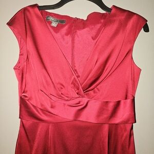 Women's Red Satin Dress